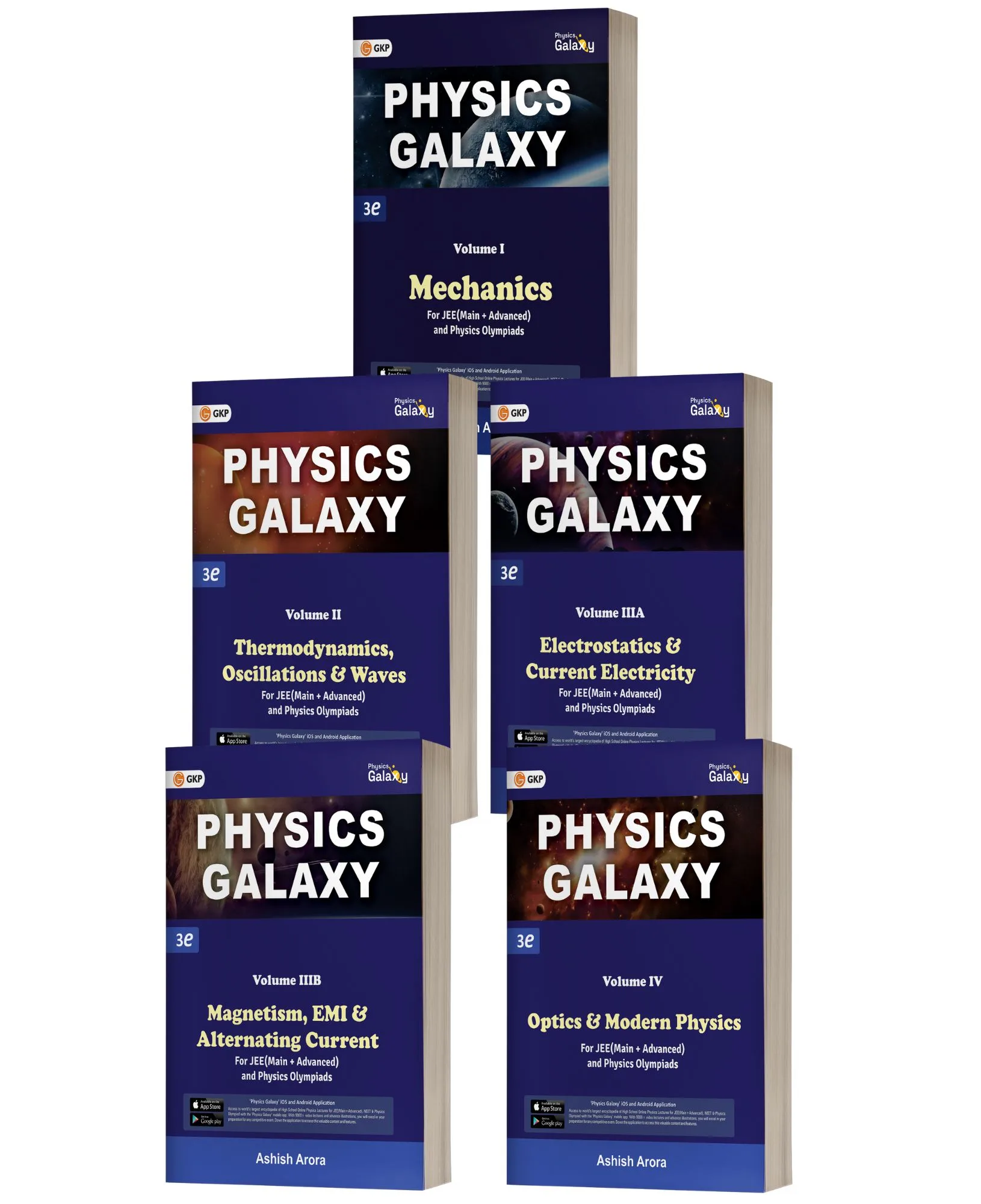 Physics Galaxy 2023 Set of 5 Volumes for JEE (Main & Advanced) 3rd Edition by Ashish Arora